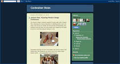 Desktop Screenshot of cordwainershoes.blogspot.com