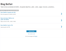 Tablet Screenshot of blog-betfair.blogspot.com