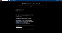 Desktop Screenshot of chinaeconomicscan.blogspot.com