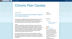 Desktop Screenshot of chronicpaincauses.blogspot.com