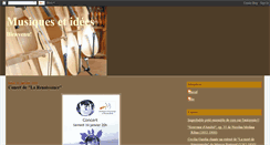 Desktop Screenshot of musiquesetidees.blogspot.com