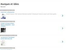 Tablet Screenshot of musiquesetidees.blogspot.com