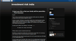 Desktop Screenshot of investmentriskindia.blogspot.com