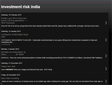 Tablet Screenshot of investmentriskindia.blogspot.com