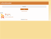 Tablet Screenshot of culturebooster.blogspot.com