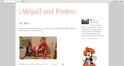 Desktop Screenshot of porterandabigail.blogspot.com