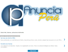 Tablet Screenshot of anuncia-peru.blogspot.com