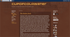 Desktop Screenshot of cupofcoldwater.blogspot.com