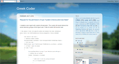 Desktop Screenshot of greekcoder.blogspot.com