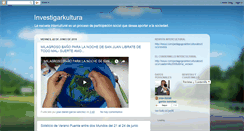 Desktop Screenshot of investigarkultura.blogspot.com