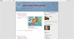 Desktop Screenshot of debsdistractions.blogspot.com