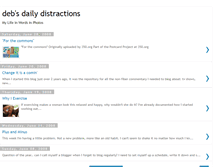 Tablet Screenshot of debsdistractions.blogspot.com