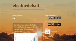 Desktop Screenshot of elcalordelsol2.blogspot.com