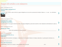 Tablet Screenshot of juegosconnumeros.blogspot.com