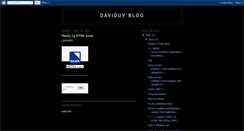 Desktop Screenshot of davcuvblog.blogspot.com