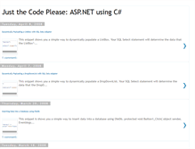 Tablet Screenshot of just-the-code.blogspot.com