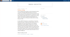 Desktop Screenshot of mbxsminute.blogspot.com