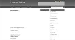 Desktop Screenshot of letrasdeshakira.blogspot.com