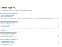 Tablet Screenshot of oracleapplicationsr12.blogspot.com