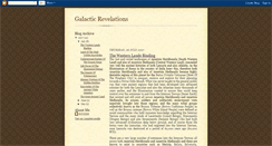 Desktop Screenshot of galacticrevelations.blogspot.com