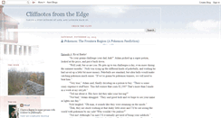 Desktop Screenshot of cliffnotesfromtheedge.blogspot.com