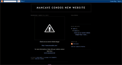 Desktop Screenshot of mancavewebsite.blogspot.com