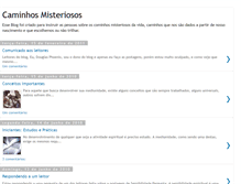 Tablet Screenshot of caminhosmisteriosos.blogspot.com