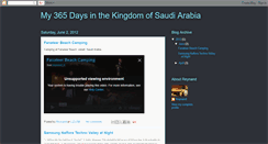 Desktop Screenshot of my365daysinksa.blogspot.com