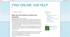 Desktop Screenshot of findonlinejobhelp.blogspot.com