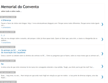 Tablet Screenshot of memorialdoconvento.blogspot.com