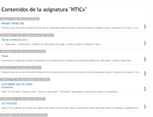 Tablet Screenshot of contenidosdelaasignaturanticx.blogspot.com