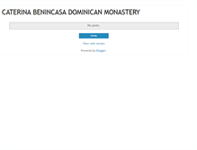 Tablet Screenshot of benincasamonastery.blogspot.com