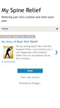 Mobile Screenshot of myspinerelief.blogspot.com