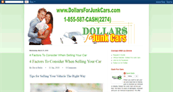 Desktop Screenshot of dollars4junkcars.blogspot.com