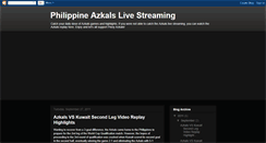 Desktop Screenshot of philippine-azkals-studio23.blogspot.com