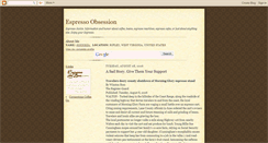 Desktop Screenshot of espressoobsession.blogspot.com