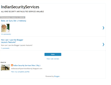 Tablet Screenshot of indiansecurityservices.blogspot.com