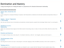 Tablet Screenshot of dominationandmastery.blogspot.com