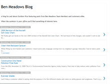 Tablet Screenshot of benmeadows.blogspot.com