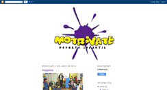 Desktop Screenshot of motrivatedeporteinfantil.blogspot.com