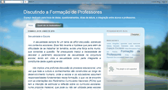 Desktop Screenshot of discutindoaformacaodeprofessores.blogspot.com