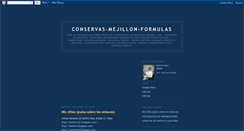 Desktop Screenshot of conservas-mejillon-formulas.blogspot.com