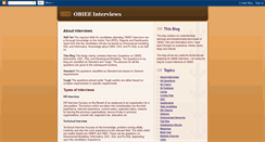 Desktop Screenshot of obieeinterview.blogspot.com