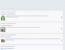 Tablet Screenshot of escritadesinais.blogspot.com