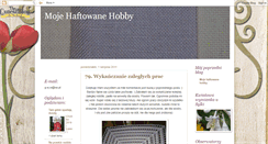 Desktop Screenshot of mojehaftowanehobby.blogspot.com
