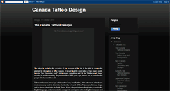 Desktop Screenshot of canadatattoodesign.blogspot.com