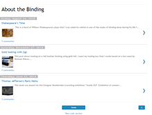 Tablet Screenshot of aboutthebinding.blogspot.com