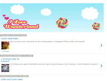 Tablet Screenshot of ilovewonderland.blogspot.com