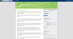 Desktop Screenshot of apacheservertips.blogspot.com