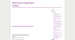 Desktop Screenshot of electronic-cigarettesonline.blogspot.com